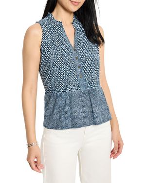 NIC+ZOE Nic+zoe Coastal Geo Tank - Blue