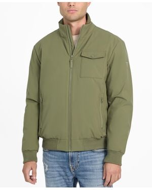 Guess Jussi Softshel Bomber Stand Collar - Green