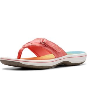 Clarks Infradito Breeze Sea Donna - Rosso