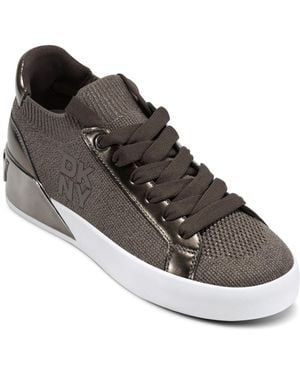 DKNY Mallory Lace Up Sneaker - Brown