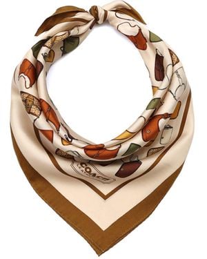 COACH Originals Printed Silk Bandana - Metallic