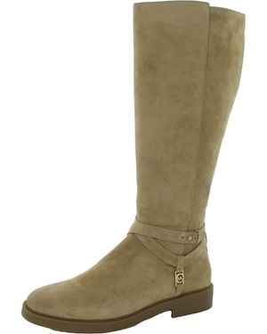 Michael Kors Abigail Boot-wide Shaft Equestrian - Green