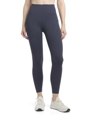 Danskin Satin Stitch Shaped Back 7/8 Leggings - Blue