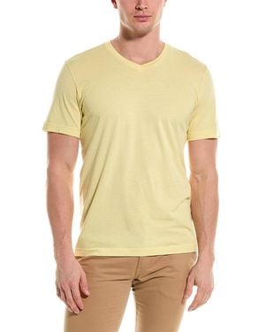 Velvet By Graham & Spencer Samsen Short Sleeve V Neck T Shirt - Yellow