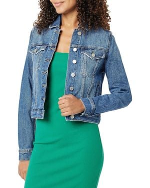 The Drop , giacca di jeans corta da donna Jai, indaco medio, XS - Blu