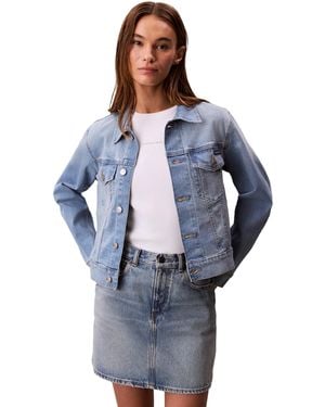 Calvin Klein Classic Denim Trucker Jacket - Blue