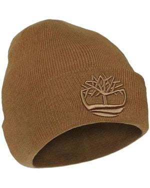 Timberland 's Tonal 3d Embroidery Beanie – Soft Knit Winter - Brown