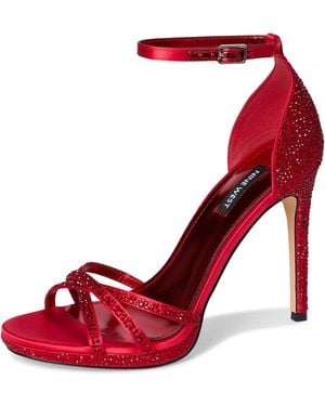 Nine West Lartay Heeled Sandal - Red