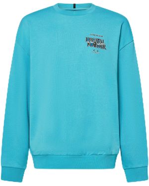 Oakley S Futurescape Powder Crewneck - Blue