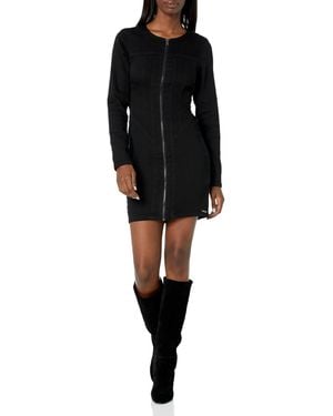 Guess Long Sleeve Corset Dress - Black