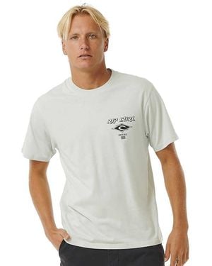 Rip Curl Fade Out Icon T-Shirt für - Grau