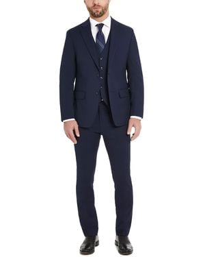 Tommy Hilfiger Th Flex Modern Fit Suit Separates Vest - Blue