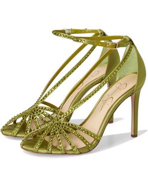 Jessica Simpson Jittale Embellished High Heel Sandals Pump - Metallic