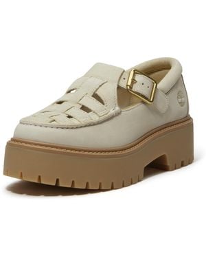 Timberland Stone Street Platform Buckle Shoe - Natural