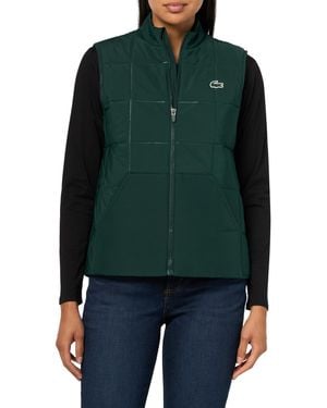 Lacoste Water-repellent Uv Protect Golf Vest - Green