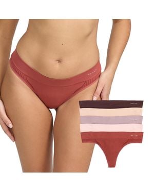 Tahari 5-pack Seamless Thong Underwear - Red