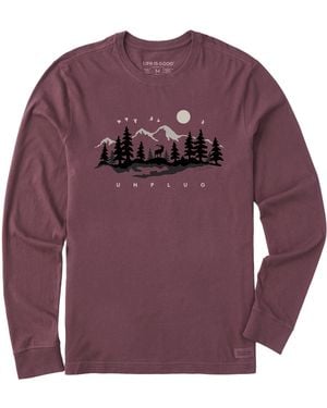 Life Is Good. Standard Crusher Tee - Purple