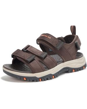 Skechers Prewitt Four Strap Open Toe Sandal - Brown