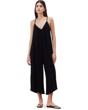 Gottex Standard Cloudshore Oversized Jumpsuit Cover-up - Black
