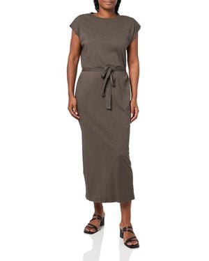 Velvet By Graham & Spencer Lane Cotton Slub Dress - Brown