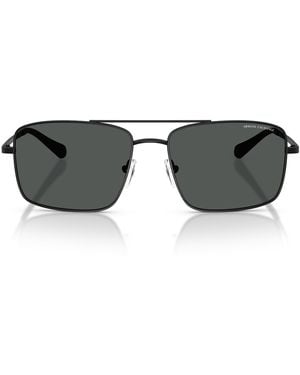 Oakley A|x Armani Exchange Ax2054s Aviator Sunglasses - Black