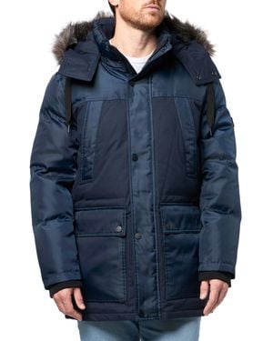 Andrew Marc Outerwear Parka Jacket - Blue