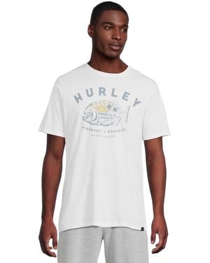 Hurley Piranhas Short Sleeve - White