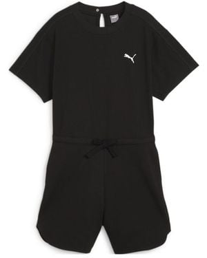 PUMA Her Short Sleeved Romper - Black