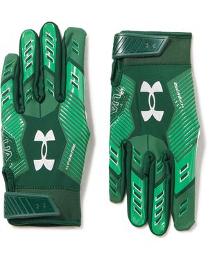 Under Armour F9 Nitro Football Gloves, - Green