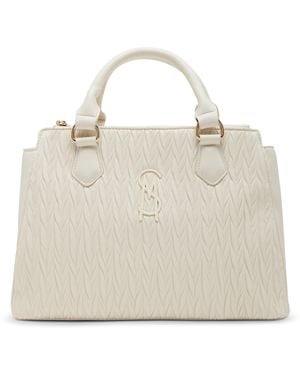 Steve Madden Jenni-m Matelasse Satchel - Natural