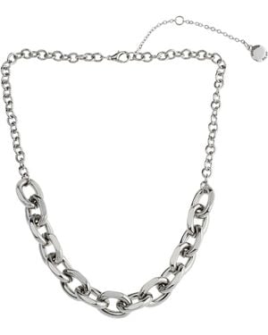 Steve Madden Link Bib Necklace - Metallic