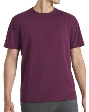 Reebok 's Embroidery Crewneck T-shirt - Purple