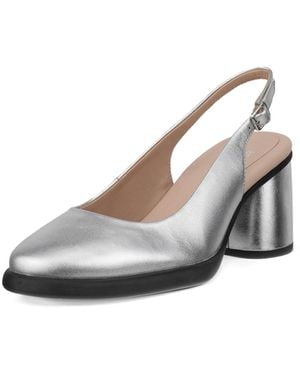 Ecco Sculpted 55 Luxe Slingback Pump - White