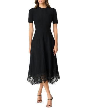 Shoshanna Courcheval Knit Shailene Dress - Black