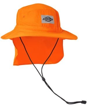 Dickies Full Brim Ripstop Boonie Hat With Neck Shade - Orange