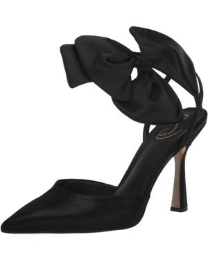Sam Edelman Halie Pump Black Suede 6 Medium