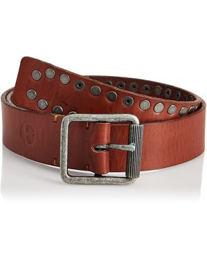 Timberland Casual Leather Belt For Jeans - Red