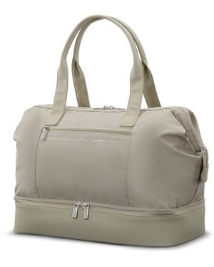 Samsonite Better Than Basics Weekender Duffle – Drop Bottom Travel Bag With 14" Laptop - Grey