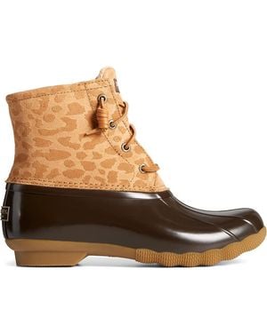 Sperry Top-Sider Saltwater Cheetah Duck Boot - Brown