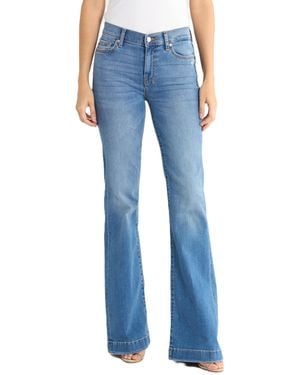 7 For All Mankind S Dojo Trouser Flare Jean - Blue