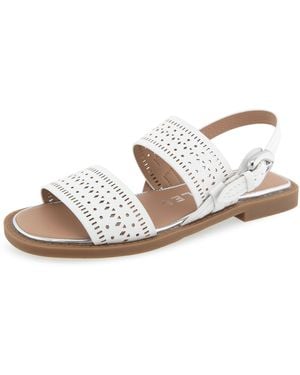 Aerosoles Carole Flat Sandal - White