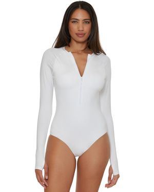 Trina Turk Standard Monaco Paddle One Piece Swimsuit - White