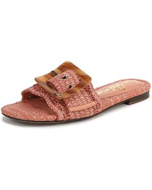 Sam Edelman Bambi Slide Sandal Shell Coral 11 M - Brown