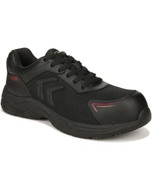 Dr. Scholls Dr. Scholl's S Blazer Slip Resistant Composite Toe Work Sneaker Black Leather 8 M