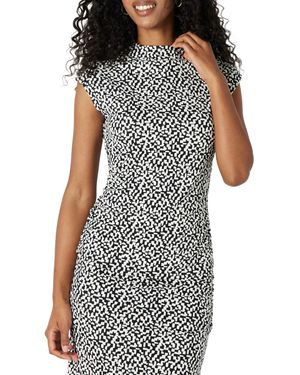 Amazon Essentials Top Ajustado de Tela Jersey Mate Fruncida de ga Larga - Gris