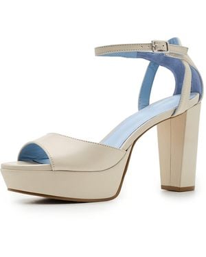 Bernardo Valeria Eggshell 8.5 Medium - Blue