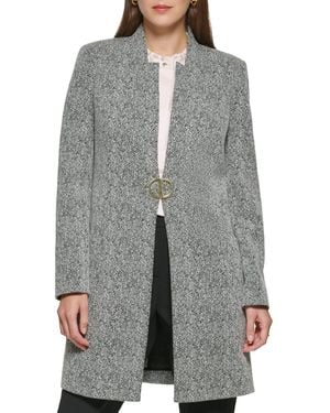 DKNY Long Womens Dd Novlety Topper - Gray