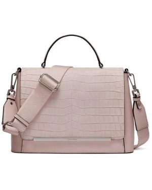 Calvin Klein Alia Top Handle Satchel - Pink