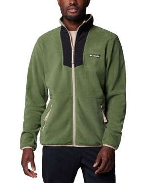 Columbia Sequoia Grove-Pile con Zip Intera Giacca - Verde