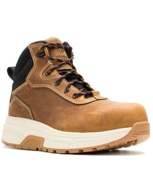 Wolverine S Ride Performance Wedge Mid Work Boot Cashew 10.5 X-wide - Brown